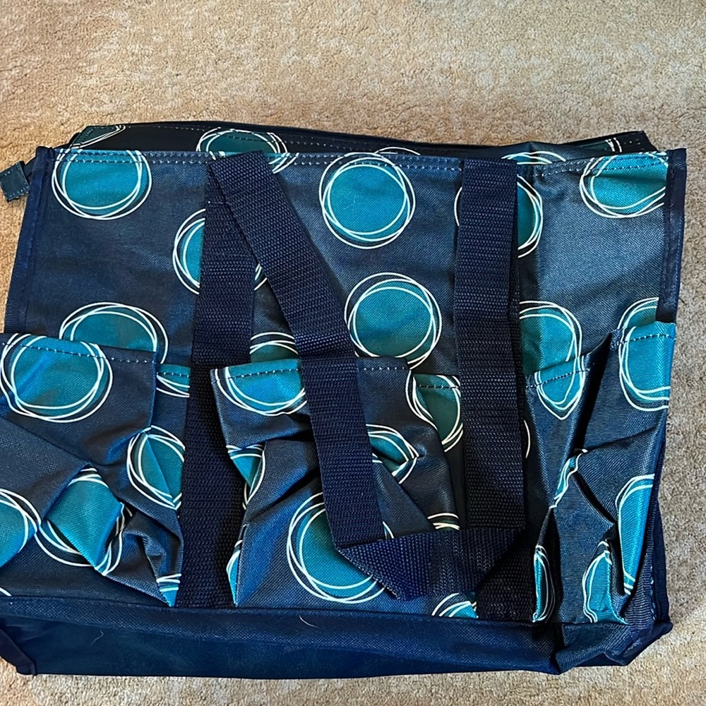 Thirty One Zip-Top Organizing Utility Tote-A La Di Dot